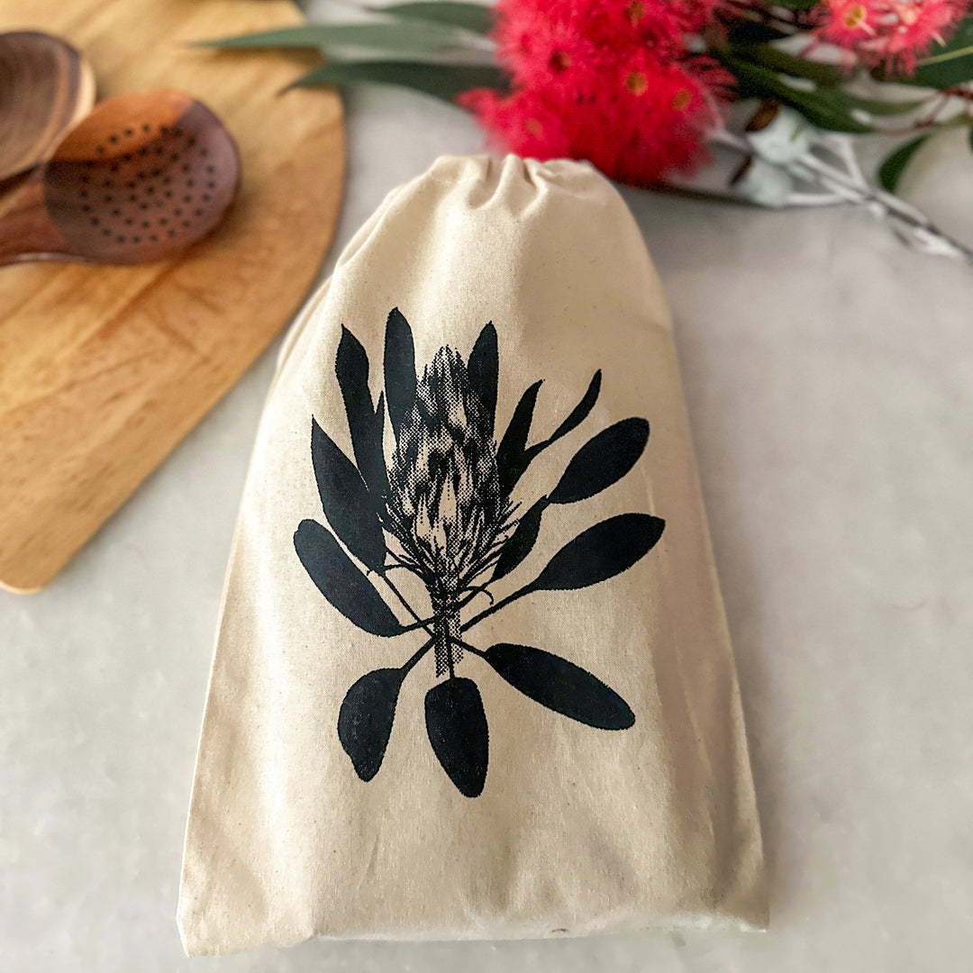ECO Table Runner Tawny Frog Mouth Design (42cm x 160cm).