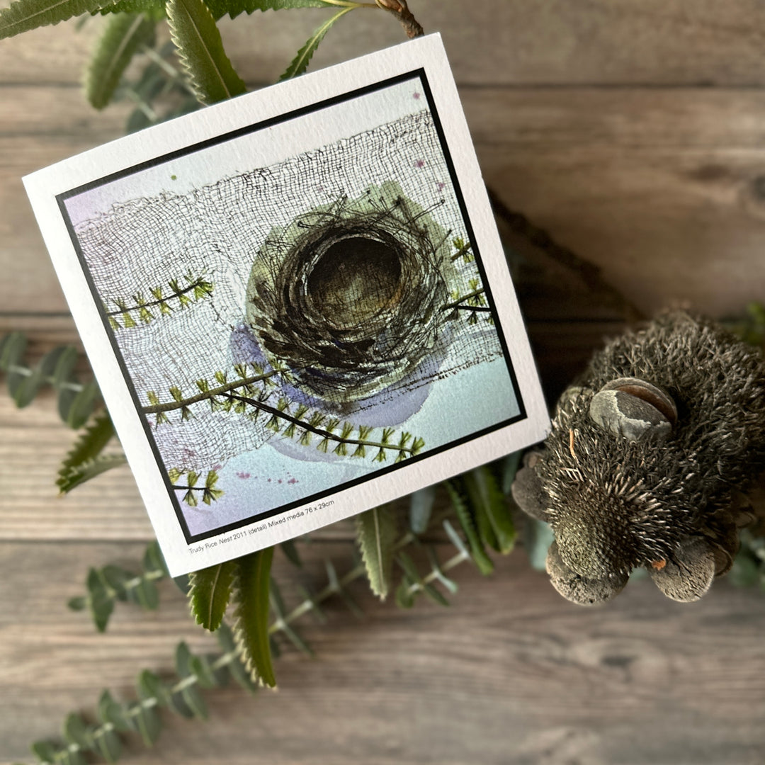 Square Greeting Card - Nest