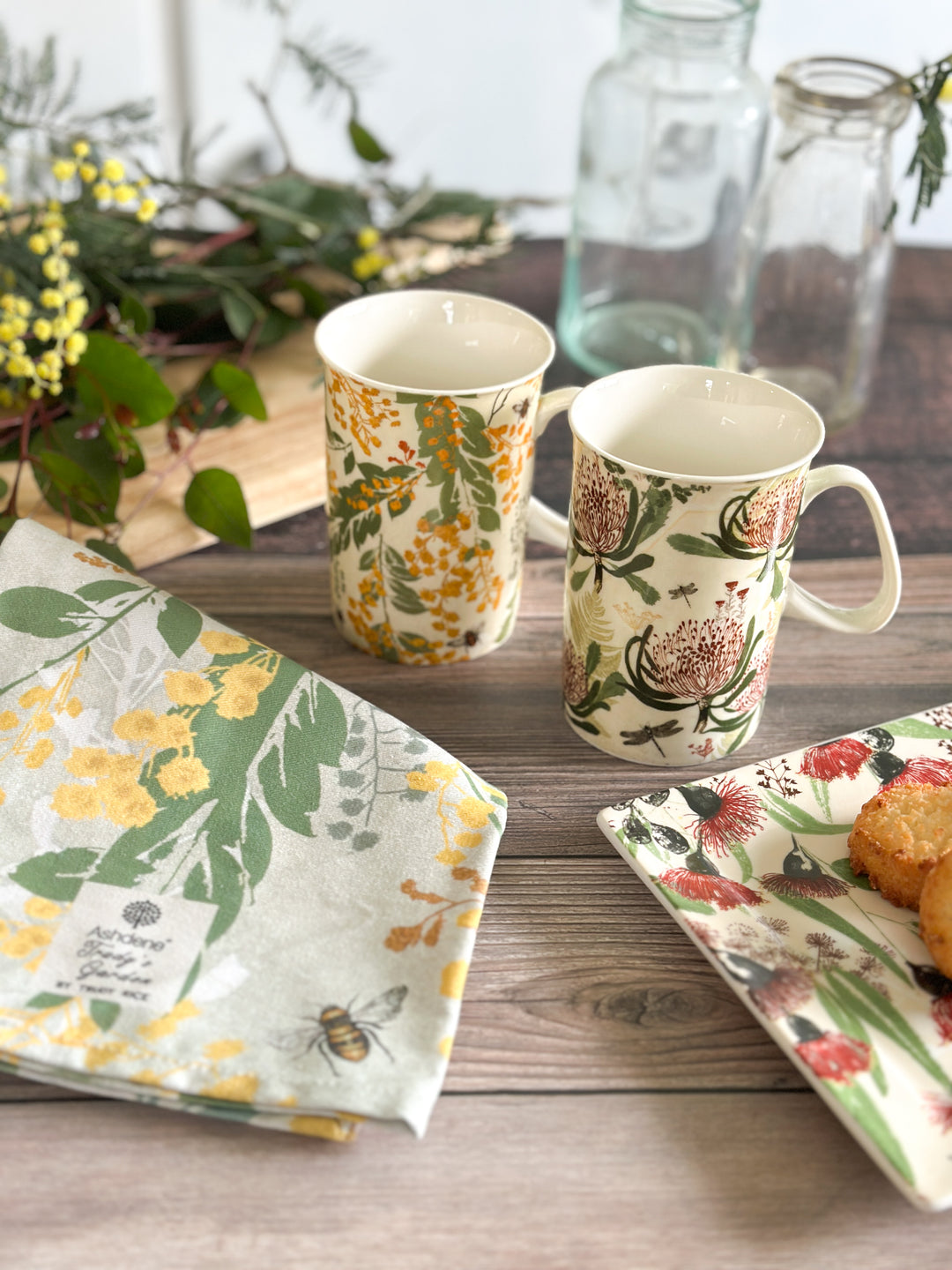 Wattle & Waratah Kitchen Towel Set