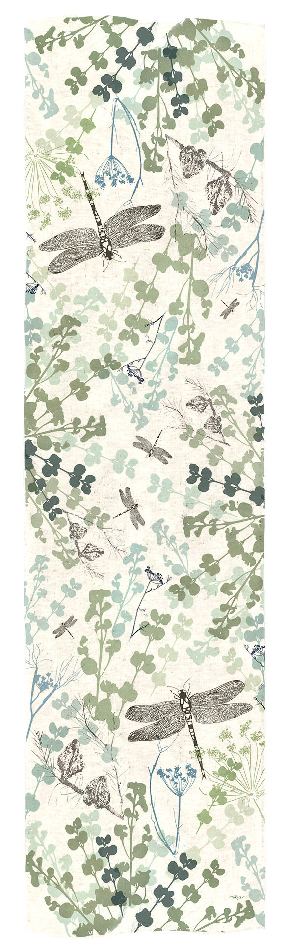 ECO Table Runner Dragonfly Delight Design (42cm x 160cm).