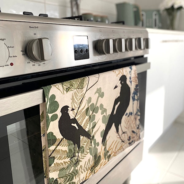 ECO Tea Towel Magpie Music Design.